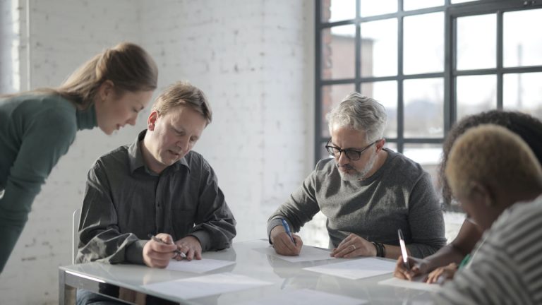 HR professionals assessing candidates